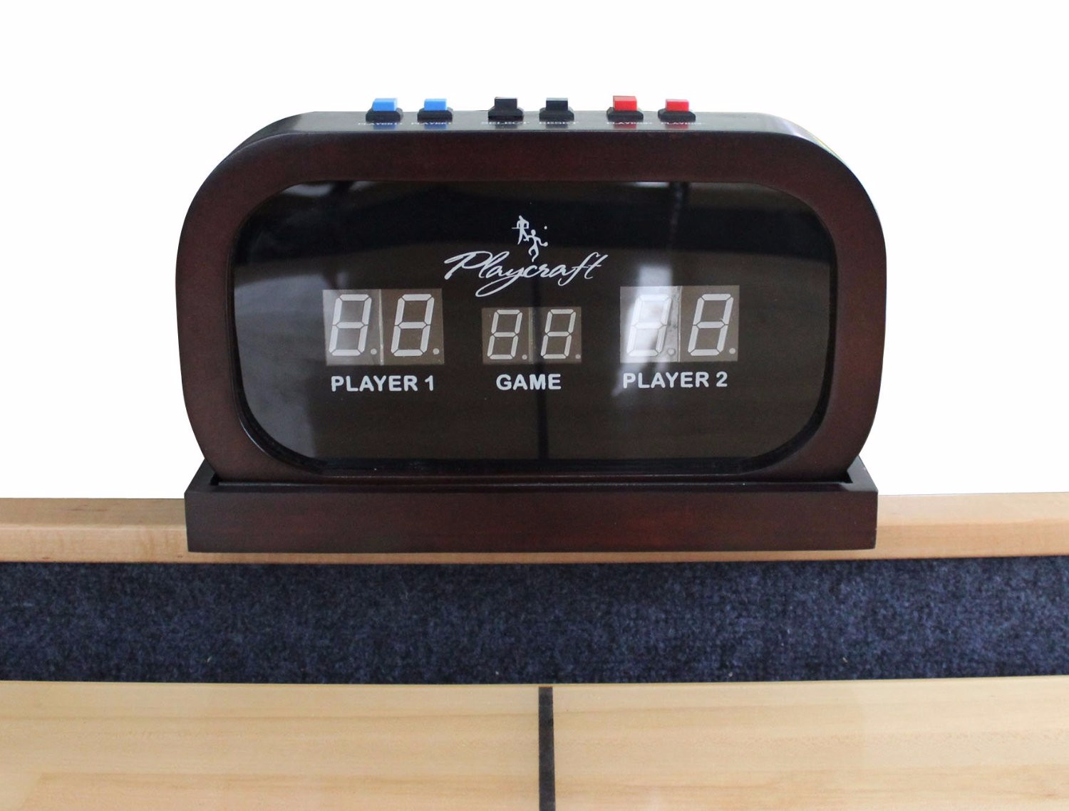 Playcraft 11" Hard Wood Elec. Shuffleboard Scorers in Black, Cherry, Espresso and Honey