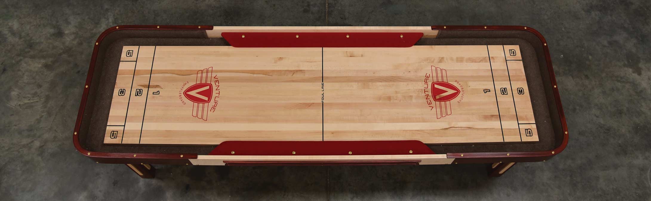 Venture Grand Deluxe Bank Shot 9' Shuffleboard Table