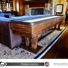 Rustic Furniture Style Hudson Torino Limited Shuffleboard Table 9'-22' with Custom Stain Options