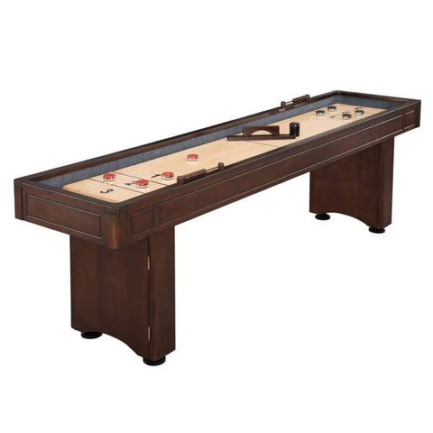 Furniture Style Carmelli Austin 9' Shuffleboard Table in Mahogany Finish