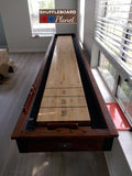 Carmelli Cheyenne 12' Shuffleboard Table in Rustic Oak Finish