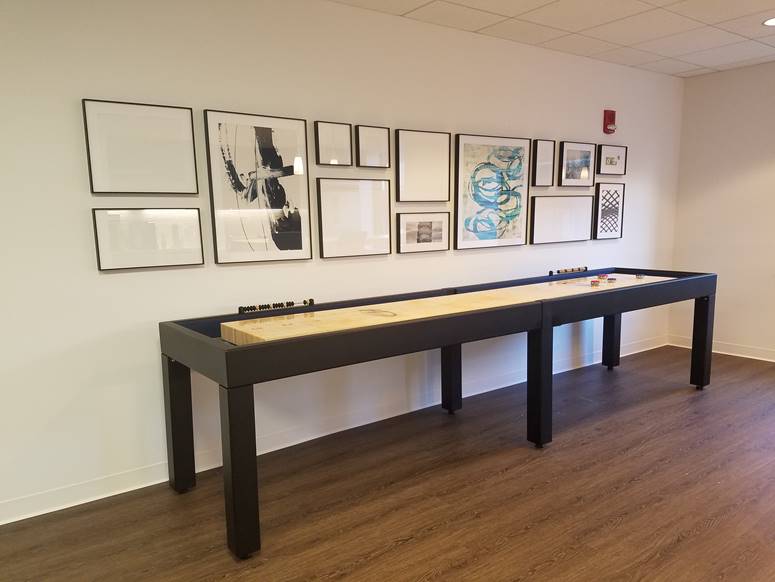 2 piece playfield shuffleboard