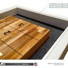 Modern Hudson Metro Shuffleboard 9'-22' with Custom Finish Options