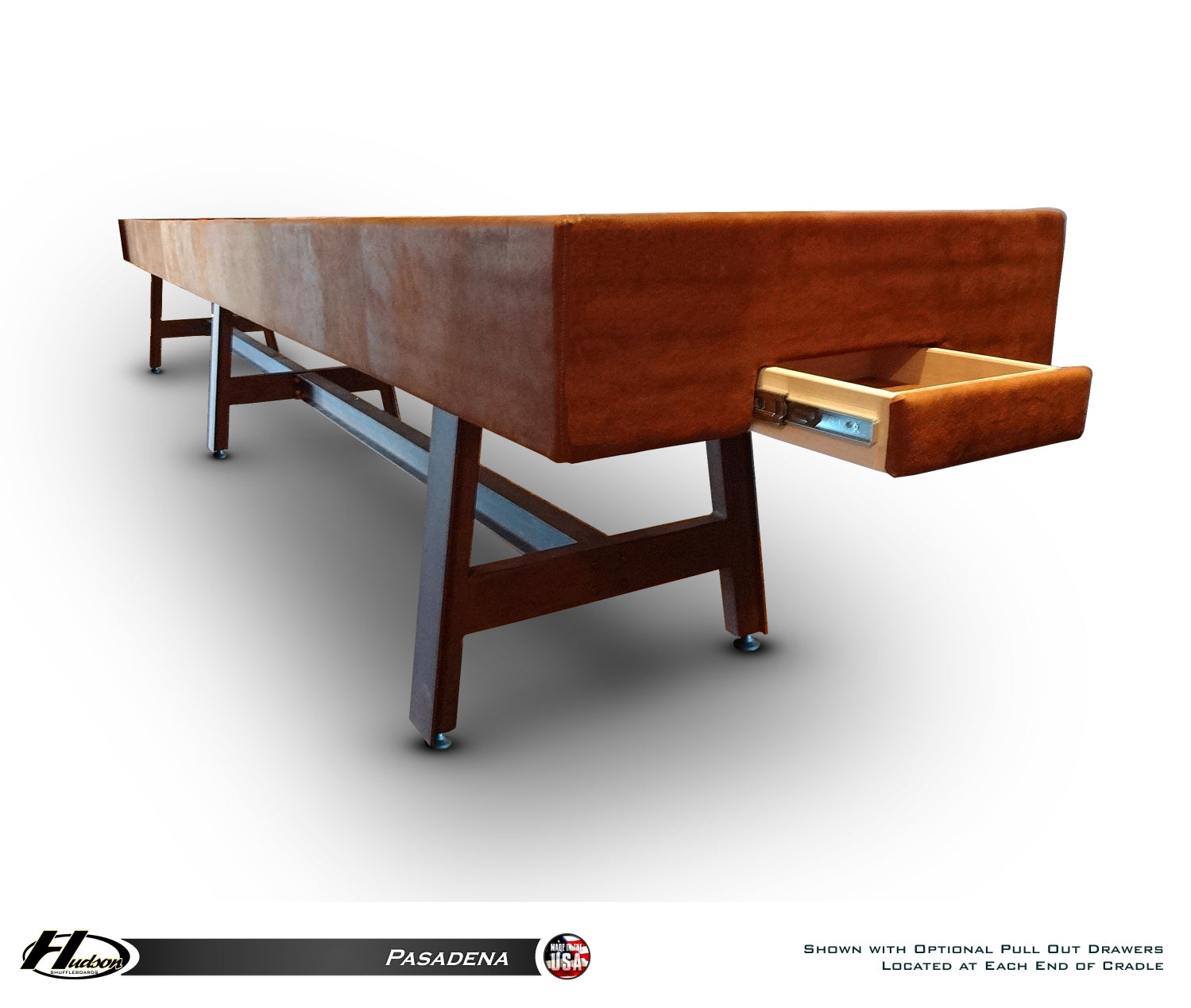 Hudson Pasadena Shuffleboard Table 9'-22 with Custom Finish Options