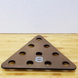 Sun-Glo Bowling Pins (10 Set) & Wooden pin rack for 10 mini bowling pins