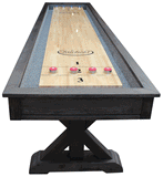 Retro Playcraft Brazos River 16' Pro-Style Shuffleboard Table in Weathered Black