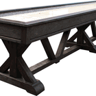 Retro Playcraft Brazos River 16' Pro-Style Shuffleboard Table in Weathered Black