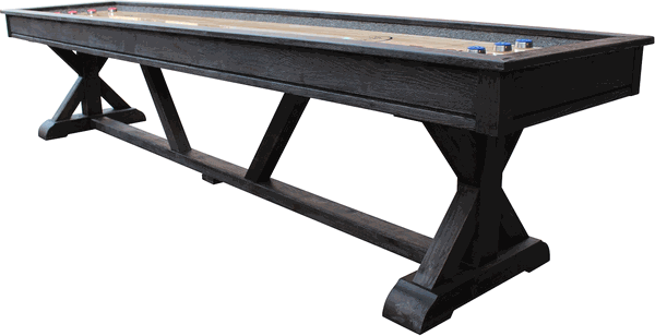 Retro Playcraft Brazos River 16' Pro-Style Shuffleboard Table in Weathered Black