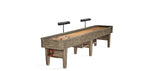 Rustic Retro Brunswick Billiards ANDOVER II 14' Shuffleboard Table in Driftwood