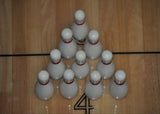 Playcraft Set of 10 Solid Wood 4-1/2" Bowling Pins