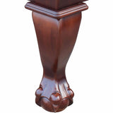 Furniture Style Playcraft Charles River 12' Pro-Style Shuffleboard Table in Espresso Queen Ann Legs