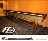 Rustic Furniture Style Hudson Torino Limited Shuffleboard Table 9'-22' with Custom Stain Options