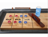 Carmelli Challenger 9' Shuffleboard in Walnut Finish