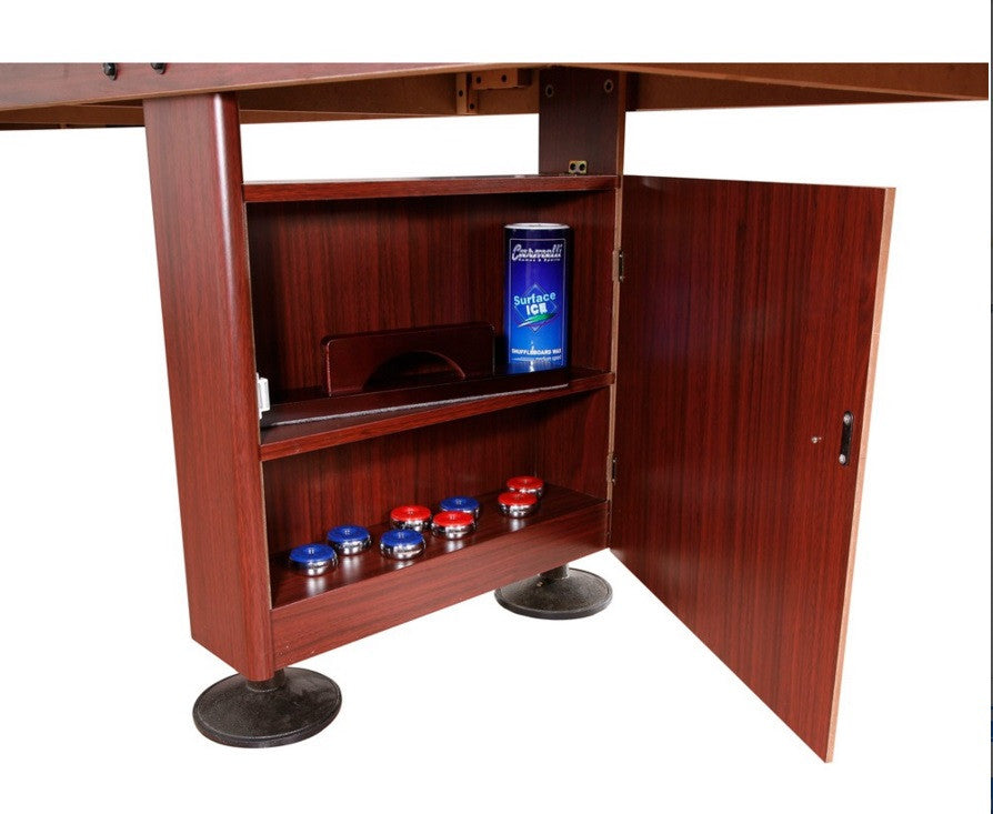 Carmelli Challenger 12' Shuffleboard in Dark Cherry Finish