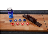 Carmelli Challenger 12' Shuffleboard in Dark Cherry Finish