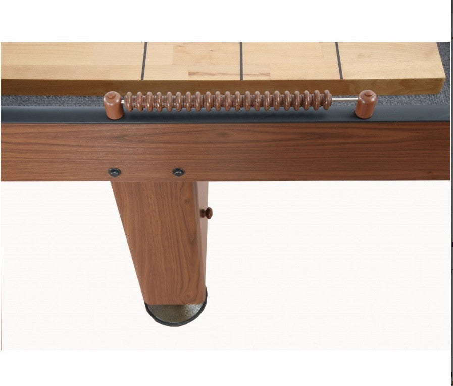 Carmelli Challenger 9' Shuffleboard in Walnut Finish