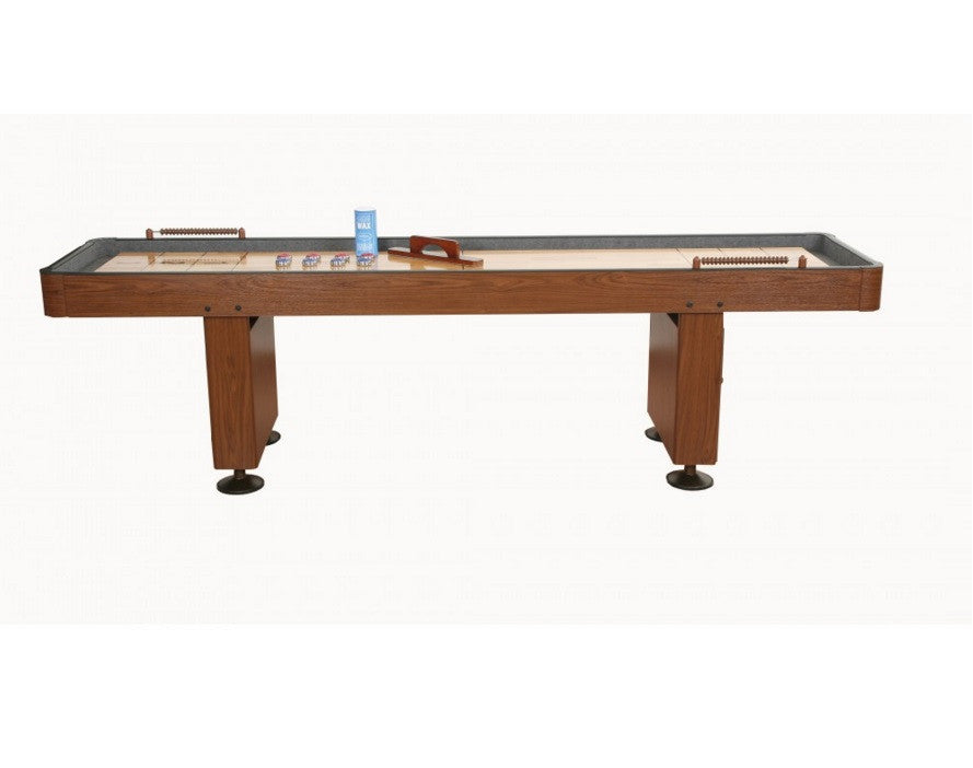 Carmelli Challenger 9' Shuffleboard in Walnut Finish