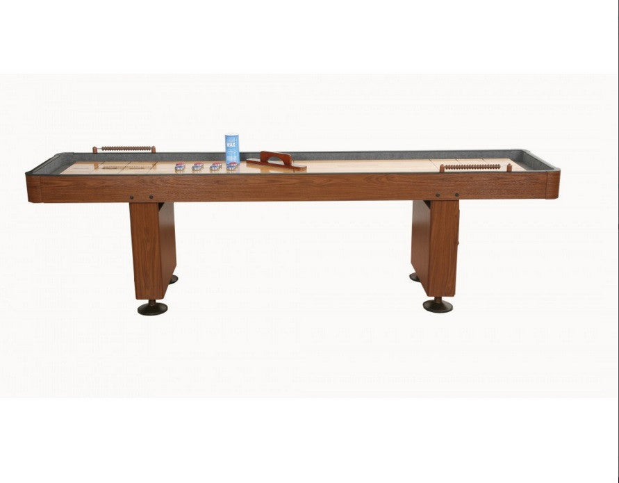 Carmelli Challenger 12' Shuffleboard in Walnut Finish