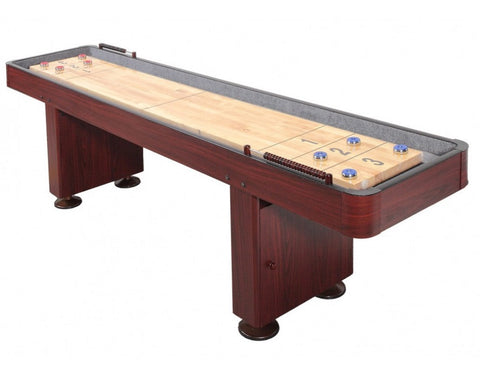 Carmelli Challenger 12' Shuffleboard in Dark Cherry Finish