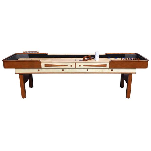 Vintage Carmelli Merlot 12' Shuffleboard Table in Walnut Finish