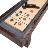 Furniture Style Carmelli Austin 9' Shuffleboard Table in Mahogany Finish
