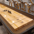 Venture Challenger Sport 14' Shuffleboard Table in Figured Mahogany Stain Delivered and Assembled