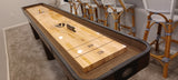 Venture Challenger Sport 14' Shuffleboard Table in Figured Mahogany Stain Delivered and Assembled