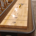 Venture Challenger Sport 12' Shuffleboard Table in Figured Mahogany Stain