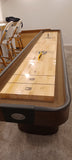 Venture Challenger Sport 12' Shuffleboard Table in Figured Mahogany Stain