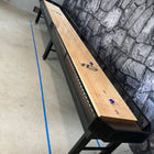 Hudson Octagon Shuffleboard Table 9'-22' Black with Side Rails