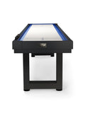 American Heritage Lanai 9' Outdoor Shuffleboard Table in Obsidian Black is shown.