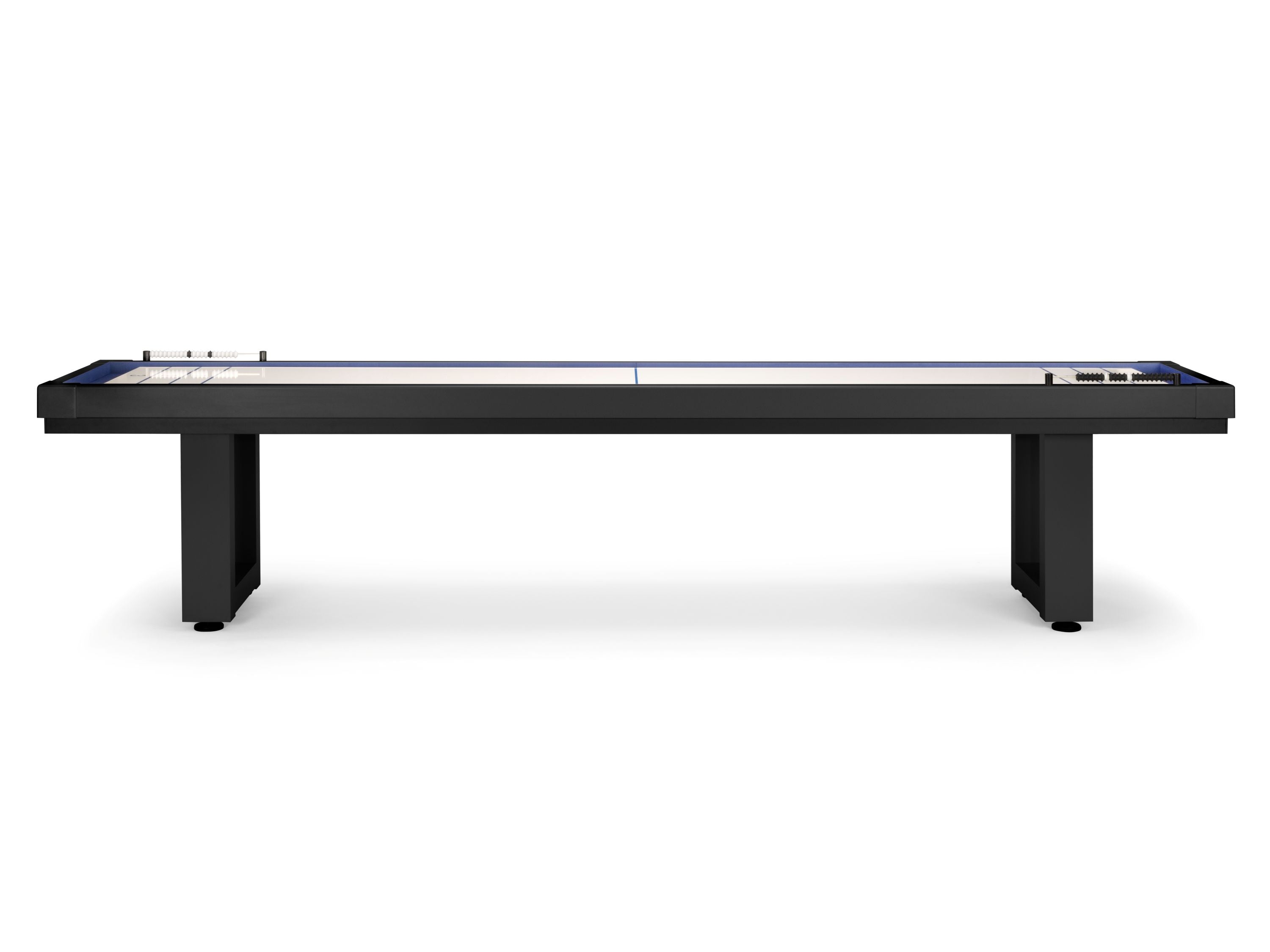 American Heritage Lanai 9' Outdoor Shuffleboard Table in Obsidian Black by American Heritage Billiards.