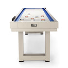 American Heritage Lanai 9' Outdoor Shuffleboard Table in Oyster Grey, all-weather aluminum top.