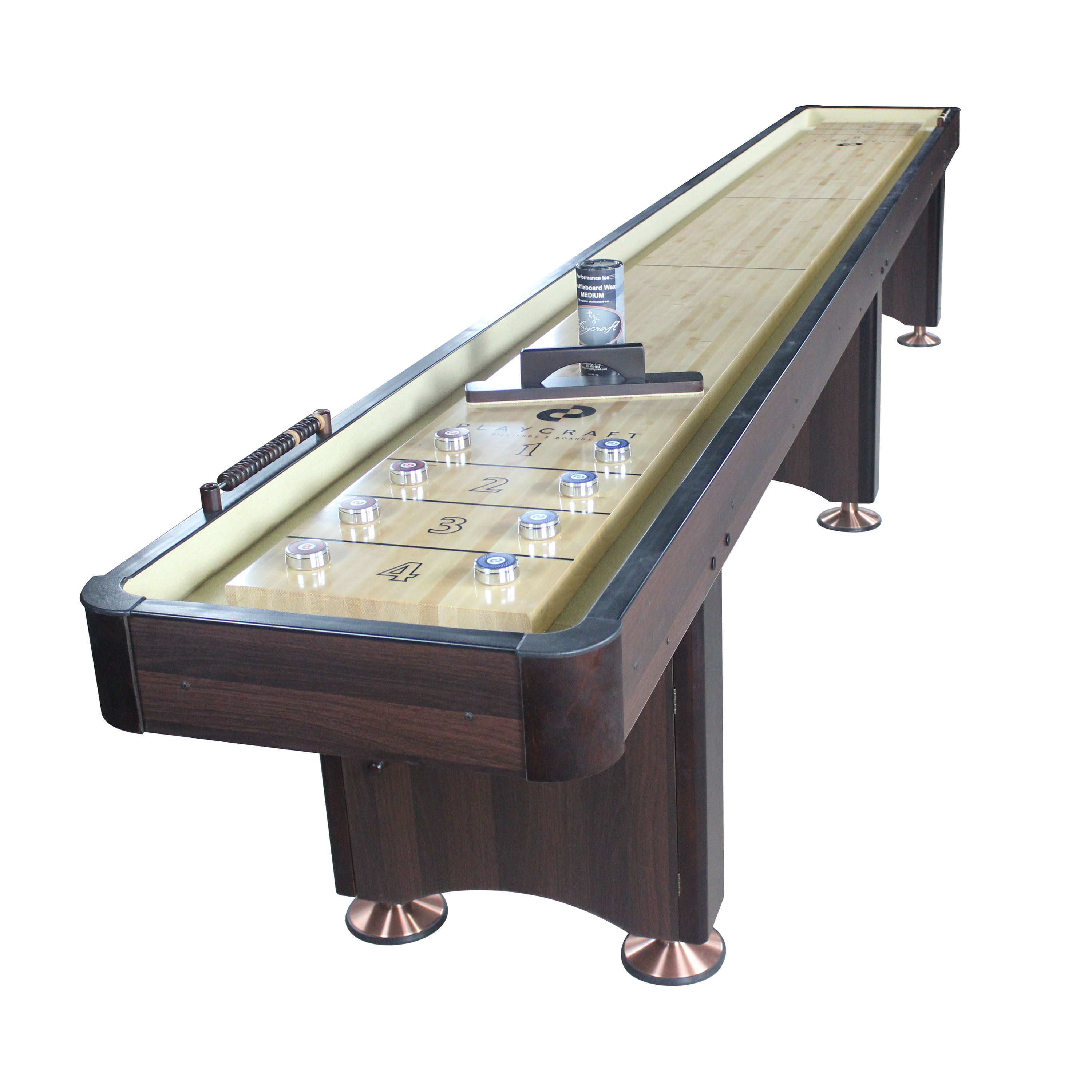 Playcraft Woodbridge 16' Shuffleboard Table in Espresso