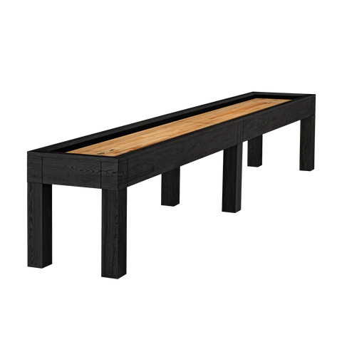 American Heritage Billiards Alta 12' Shuffleboard Table in Black Ash