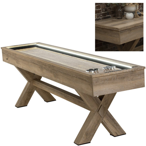 American Legend LED shuffleboard with Buffet Top