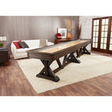 Playcraft Brazos River 12' Pro-Style Shuffleboard Table in Weathered Black