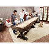 Playcraft Brazos River 12' Pro-Style Shuffleboard Table in Weathered Black