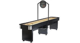 Modern Brunswick Billiards DELRAY II 12' Shuffleboard Table in Black w/ Scorer