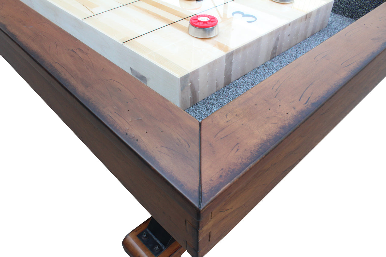 Retro Playcraft 12' Santa Fe Pro-Style Shuffleboard Table in Cocoa Bean