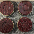Red Imperial Pucks Shuffleboard Table 