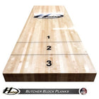 Hudson 3" Thick Hard Rock Maple Butcher Block Planks 9'-22'