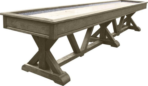 Playcraft Brazos River 16' Pro-Style Shuffleboard Table in Weathered Gray