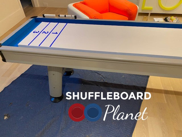 Playcraft Extera 12' Outdoor Shuffleboard Table in Silver