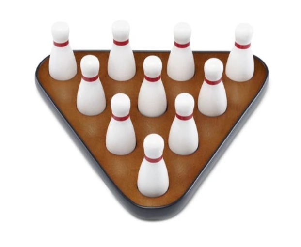 Playcraft Bowling Pins for Shuffleboard Table Including carrying bag