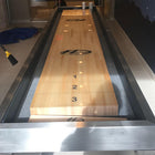 Modern Hudson Brushed Stainless Steel Shuffleboard Table 9'-22' w/Custom Finish Options