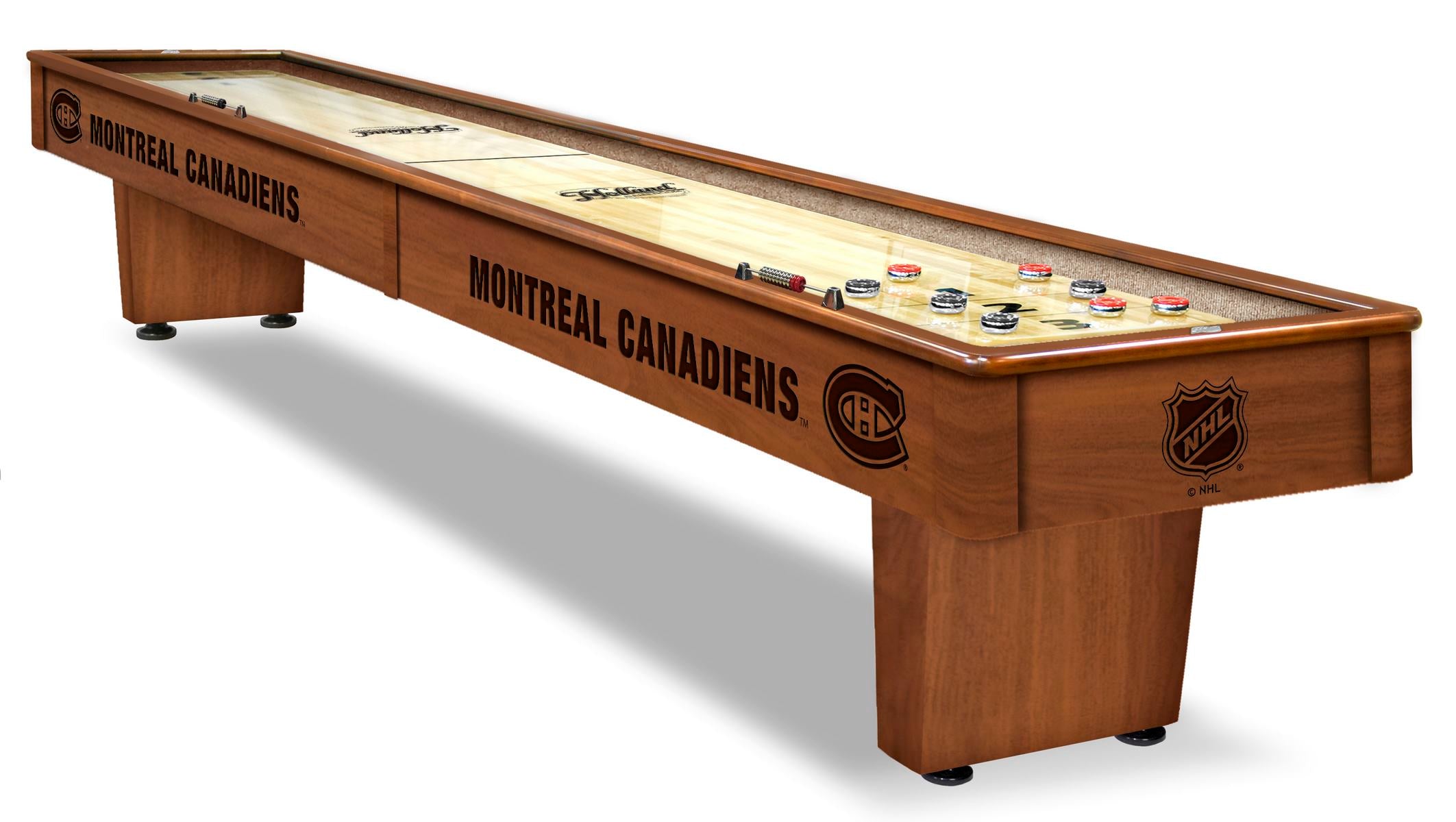 NHL Holland Bar Stool Montreal Canadiens 12' Shuffleboard Table
