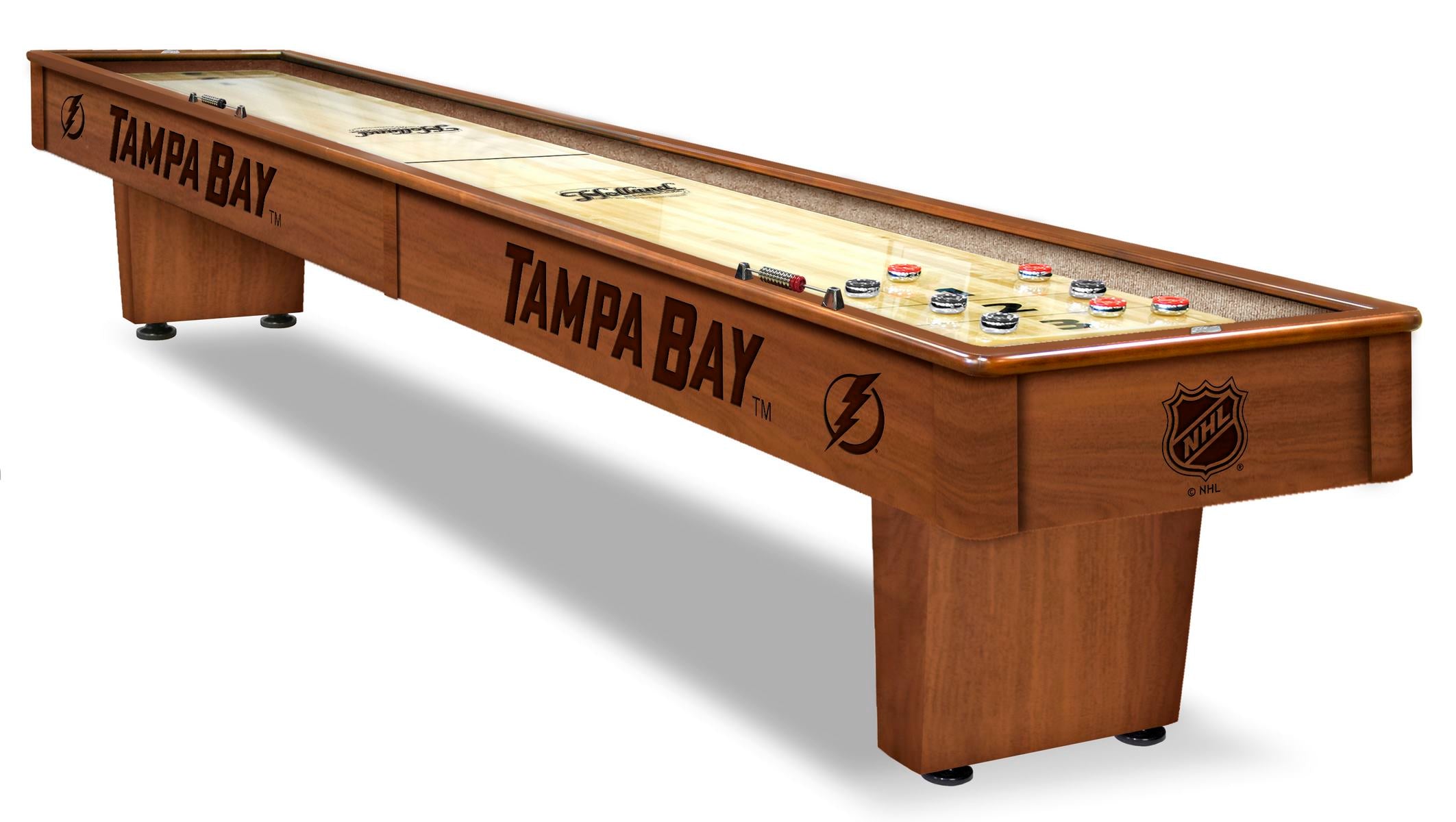 NHL Holland Bar Stool Tampa Bay Lightning 12' Shuffleboard Table