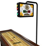 NHL Holland Bar Stool Boston Bruins 12' Shuffleboard Table w/ Scoreboard