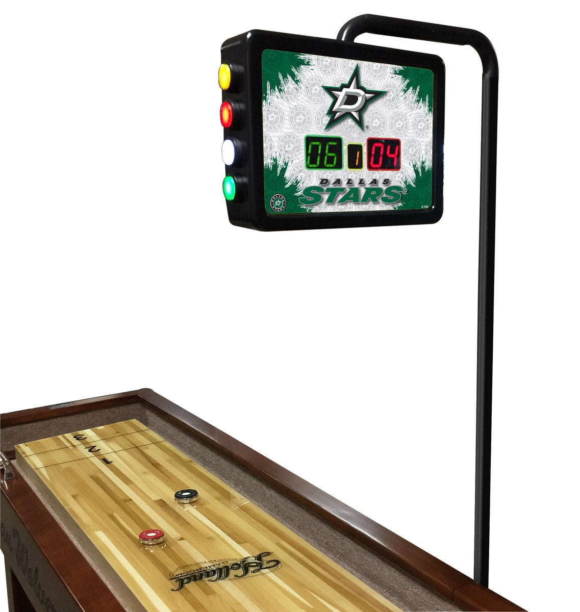 NHL Holland Bar Stool Dallas Stars 12' Shuffleboard Table w/ Scoreboard